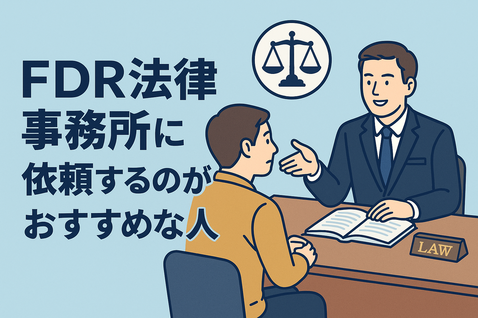 FDR法律事務所に依頼するのがおすすめな人
