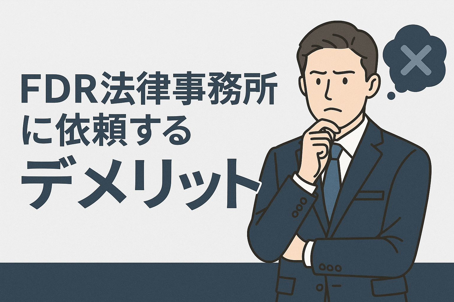 FDR法律事務所に依頼するデメリット
