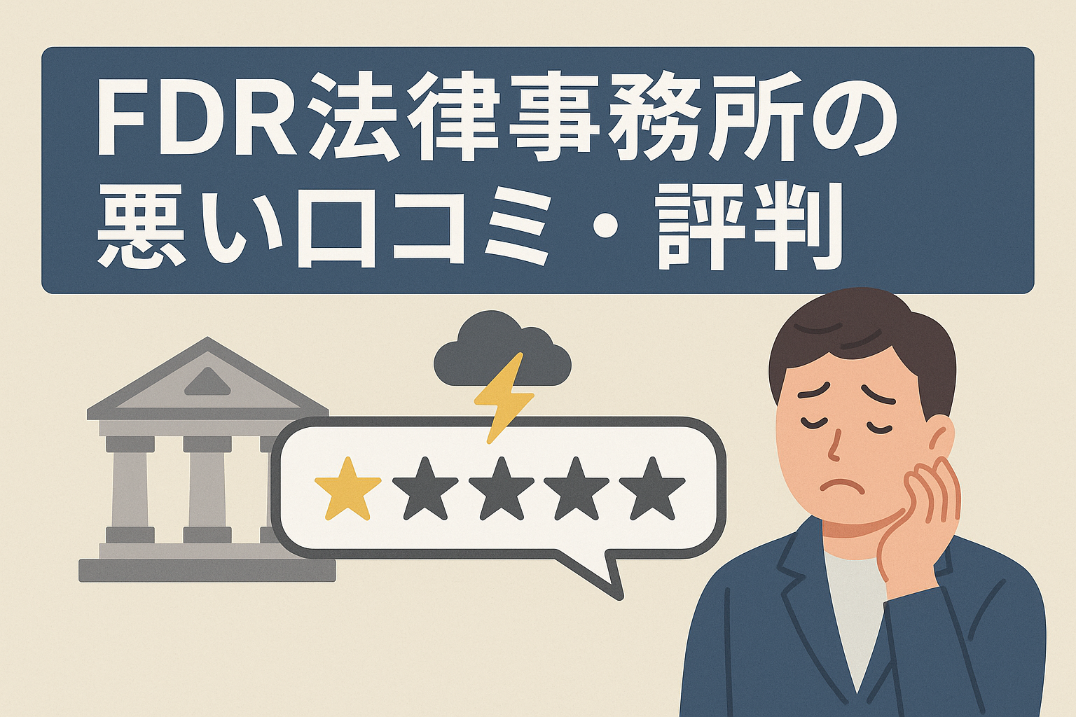 FDR法律事務所の悪い口コミ・評判