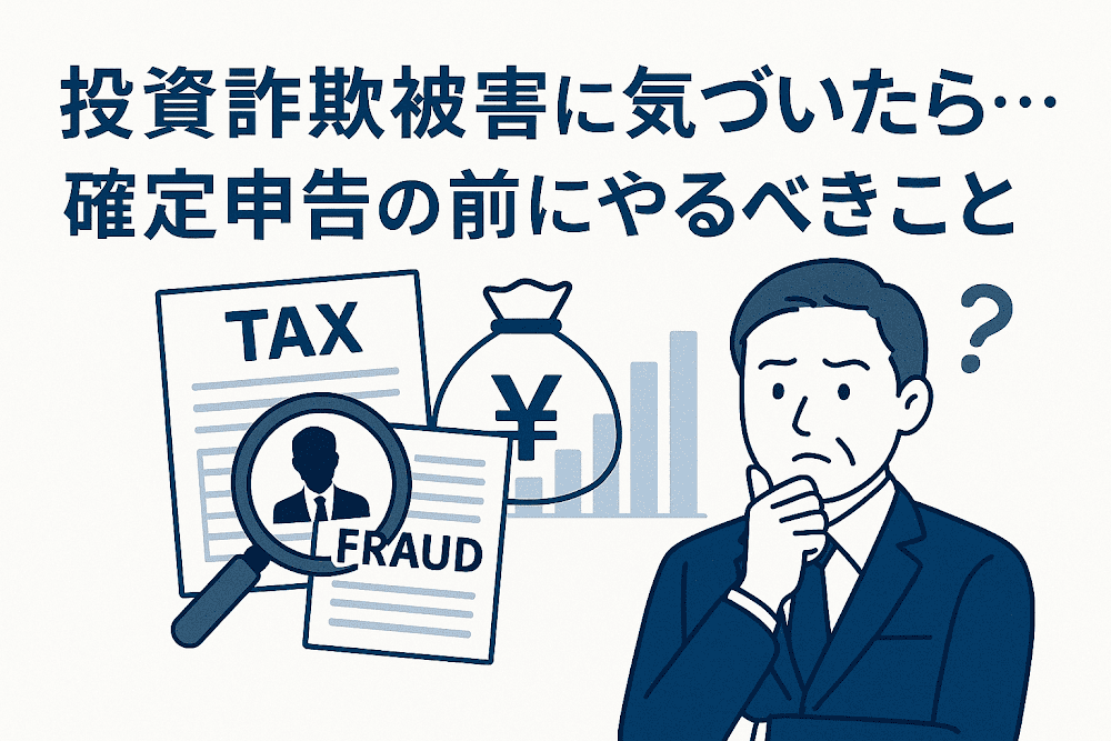 投資詐欺被害に気づいたら…確定申告の前にやるべきこと