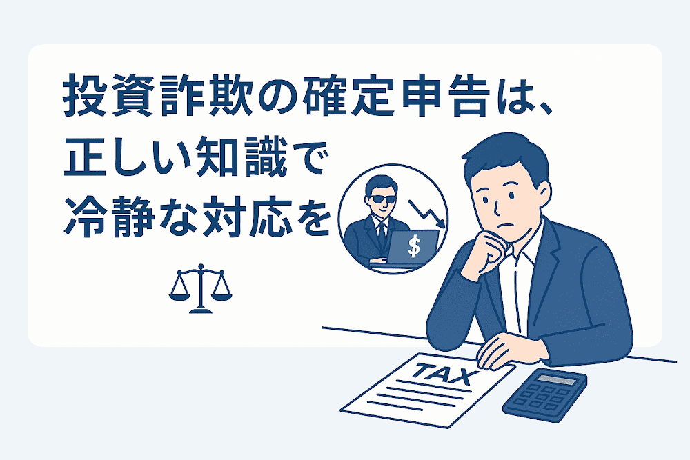 投資詐欺の確定申告は、正しい知識で冷静な対応を