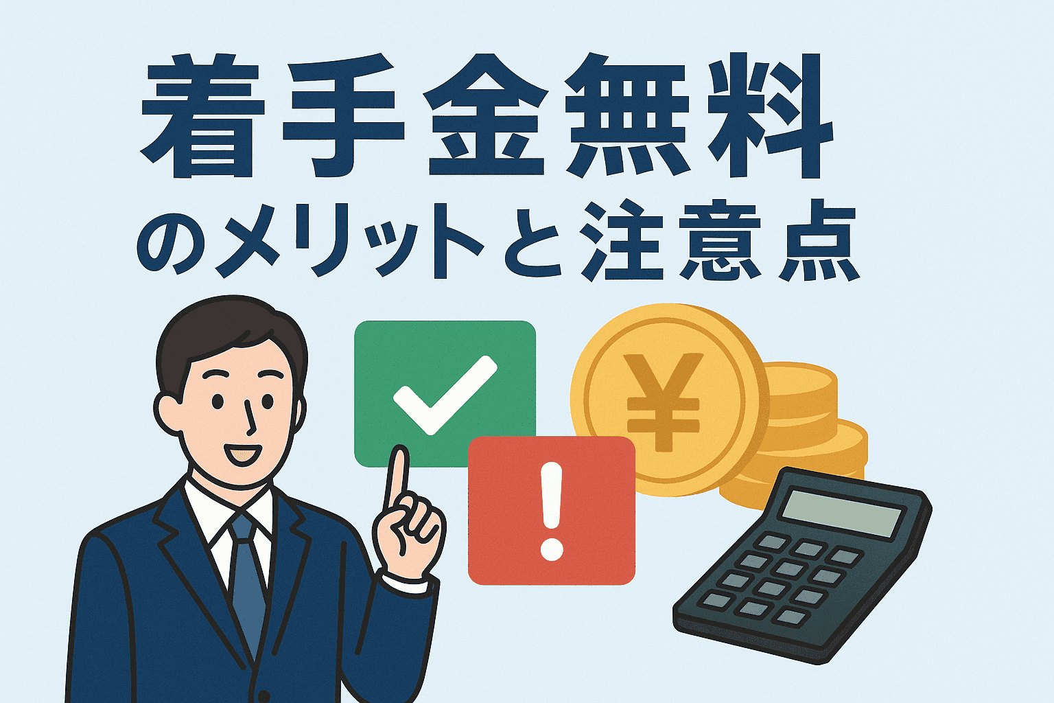 「着手金無料」や「着手金0」のメリットと注意点