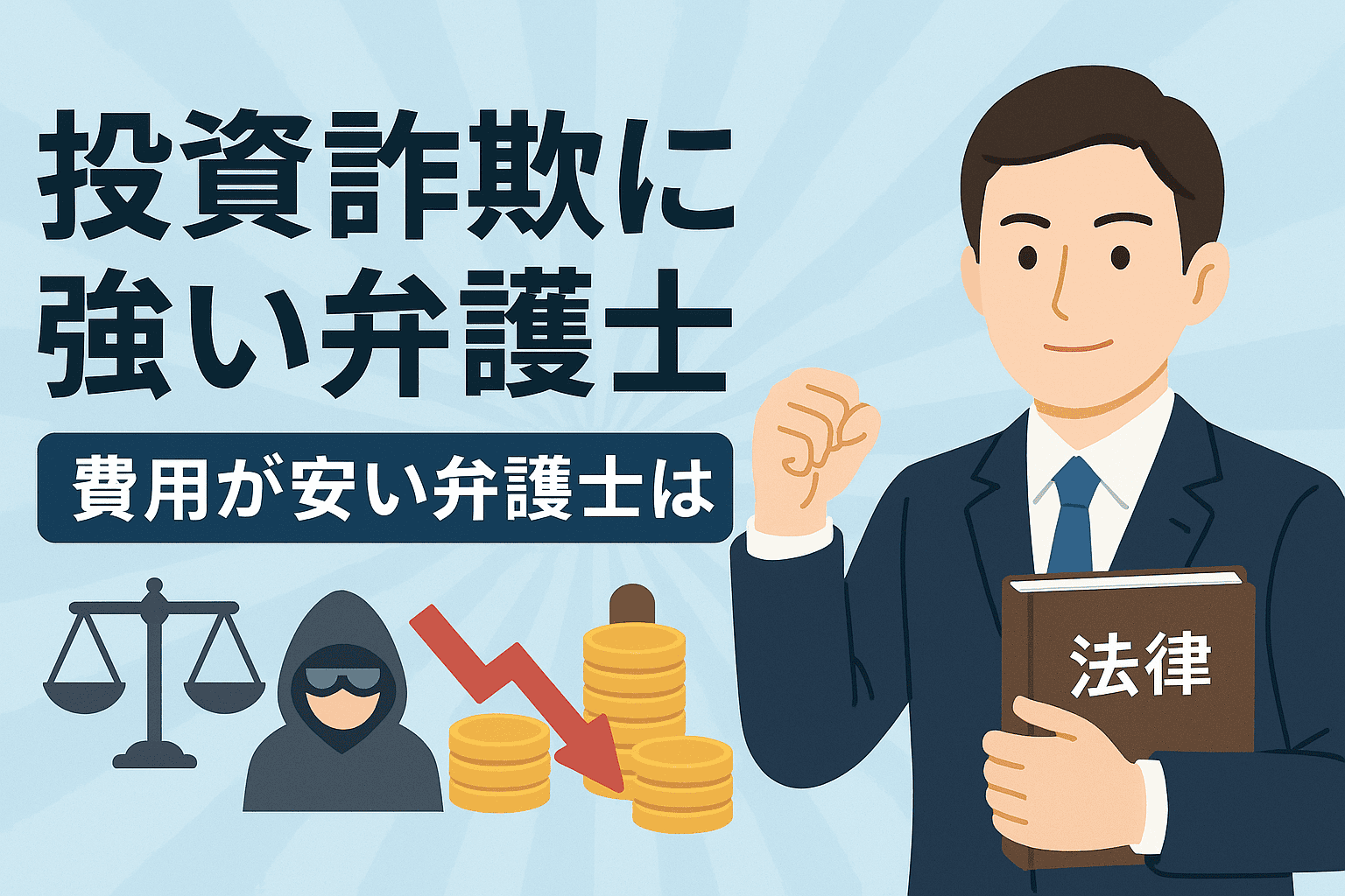 投資詐欺に強い弁護士 費用が安いのは？