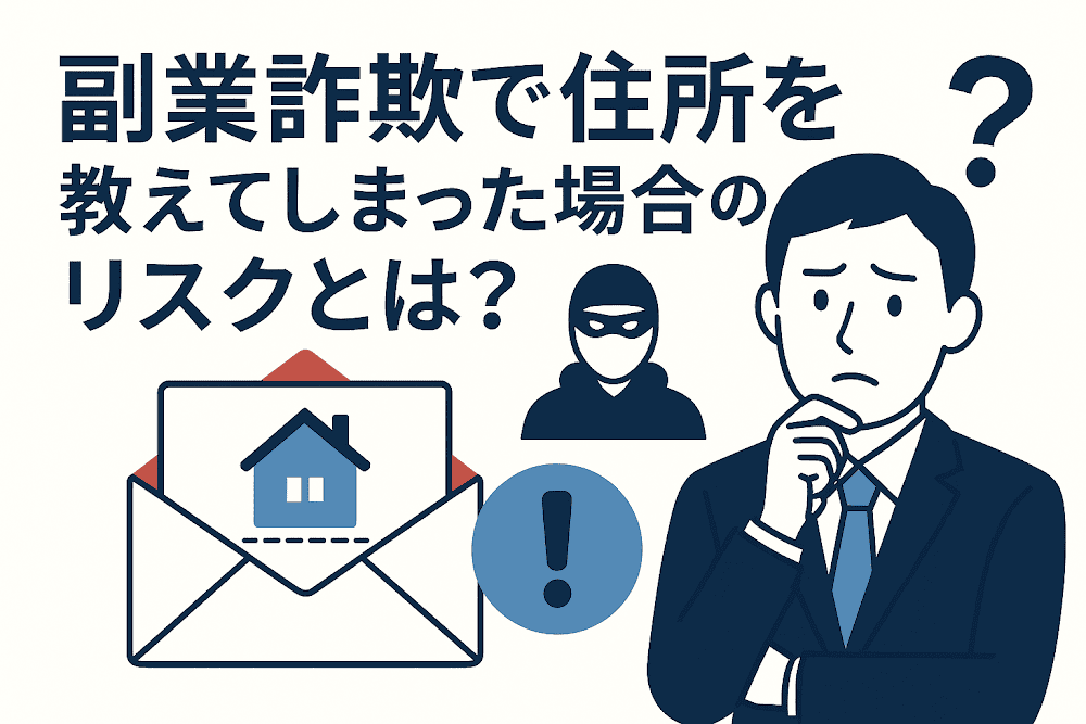 副業詐欺で住所を教えてしまった場合のリスクとは？
