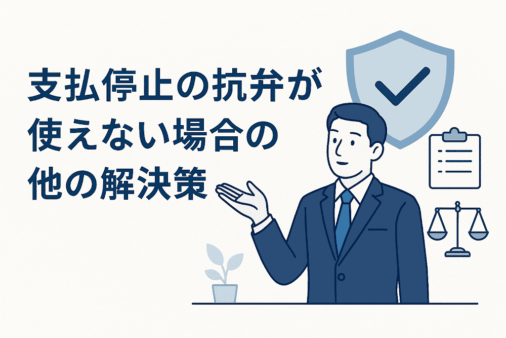 支払停止の抗弁が使えない場合の他の解決策