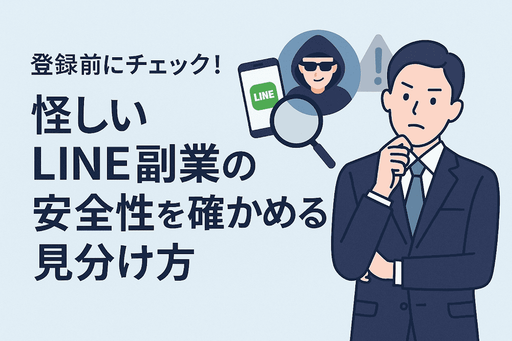 登録前にチェック!怪しいLINE副業の安全性を確かめる見分け方