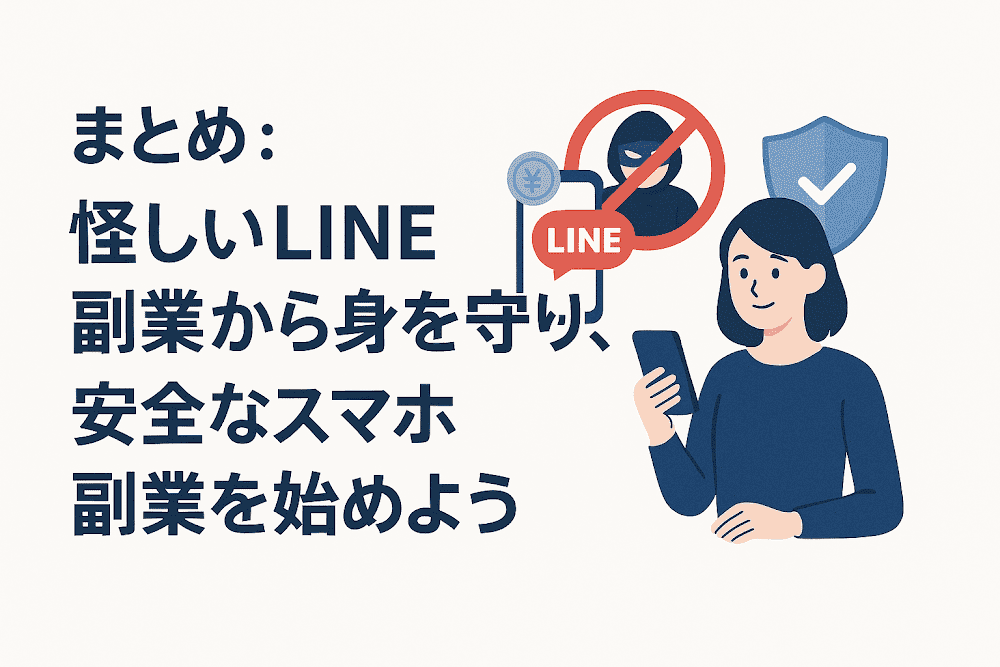 まとめ:怪しいLINE副業から身を守り、安全なスマホ副業を始めよう