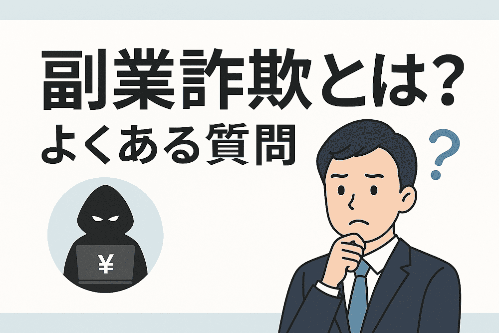 副業詐欺とは?よくある質問