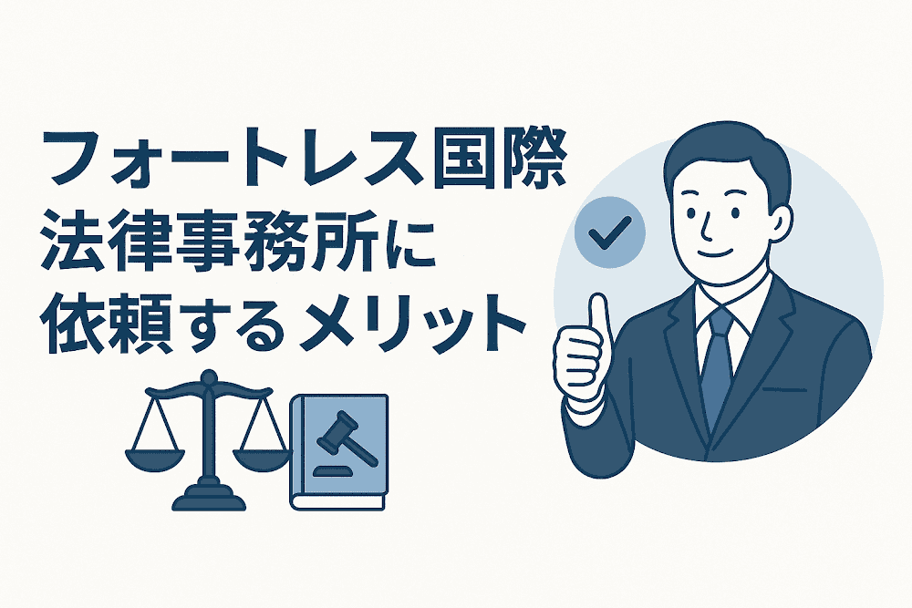 フォートレス国際法律事務所に依頼するメリット